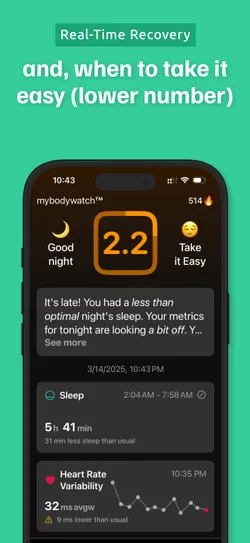 MyBodyWatch trends and patterns